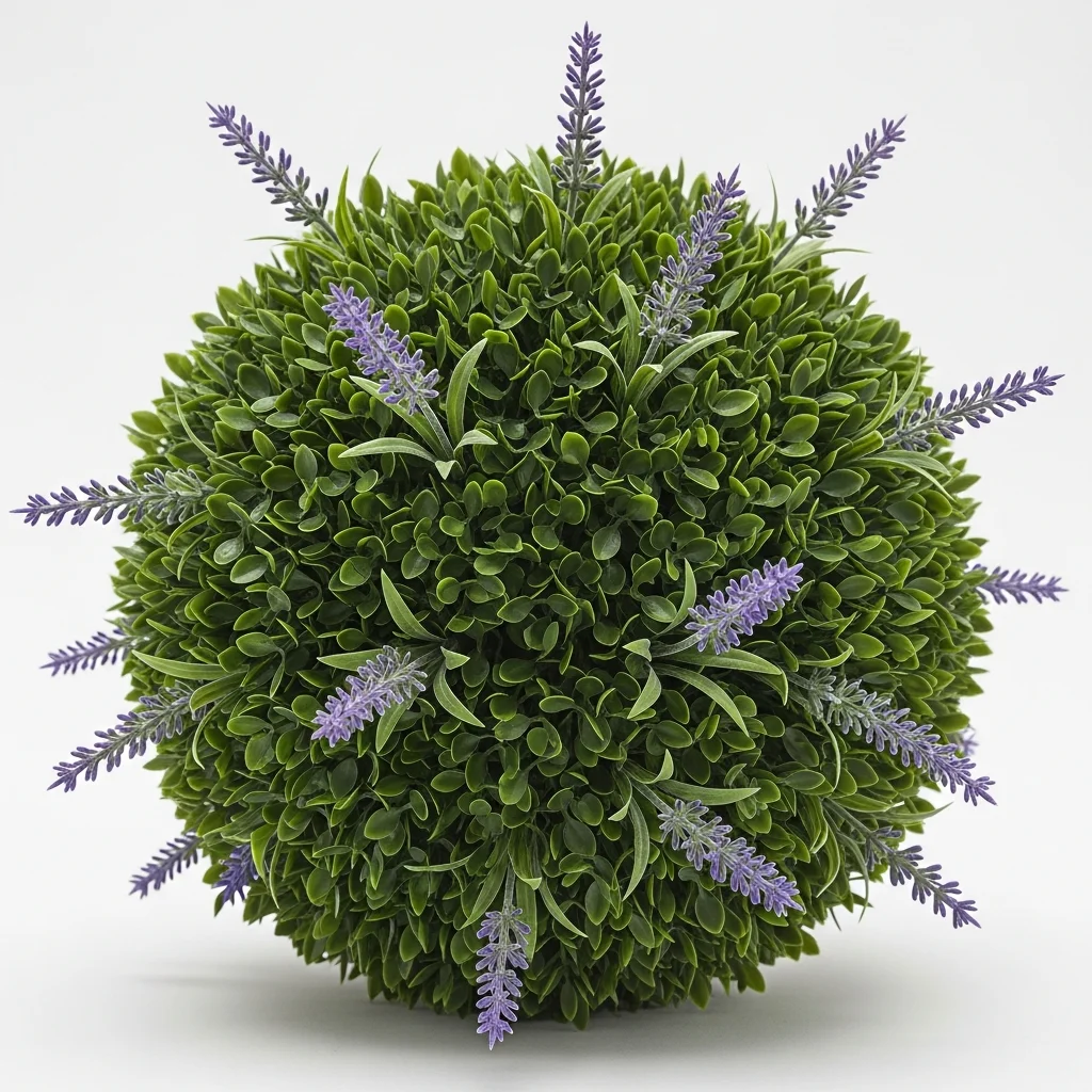 Boxwood Ball with Lavender
