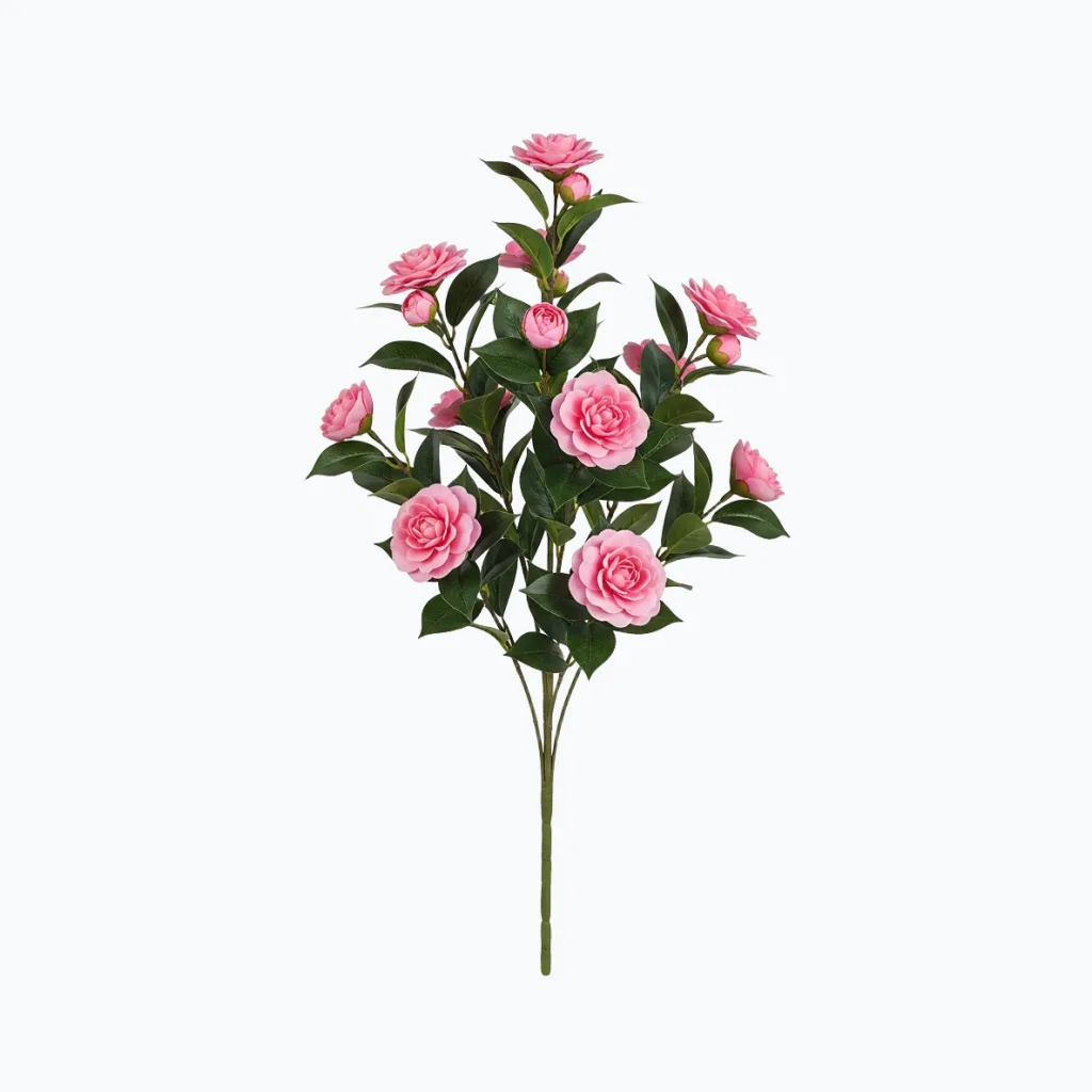 Artificial Camellia Flower Bush