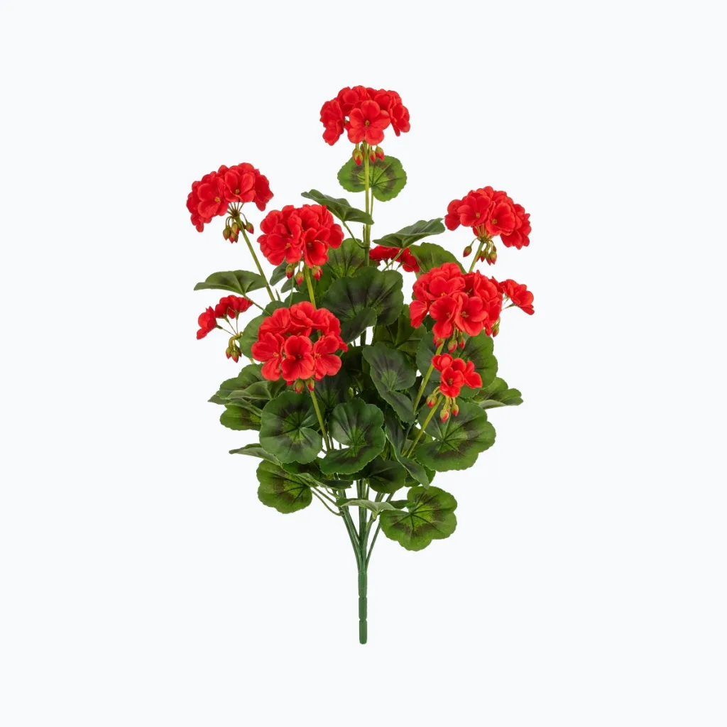 Artificial Geranium Bush