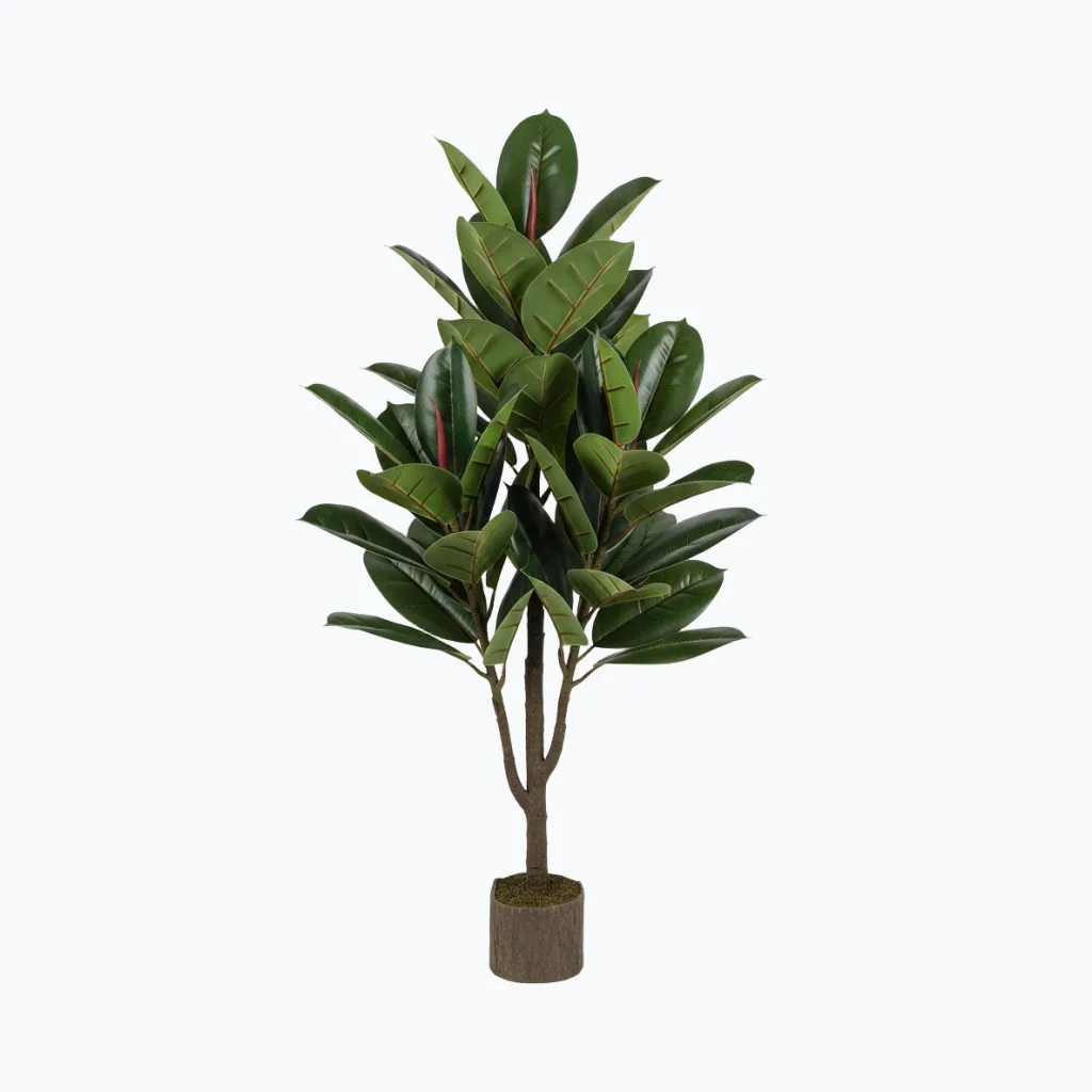 Artificial Rubber Tree Plant